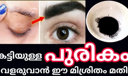 Black and Thick Eyebrow Malayalam