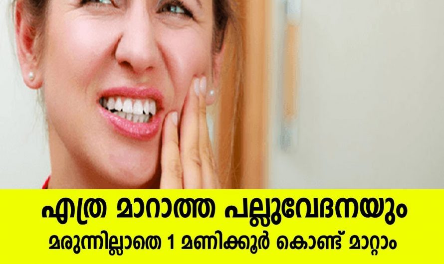 എത്ര കടുത്ത പല്ലുവേദനയും എളുപ്പത്തിൽ പരിഹരിക്കാം.