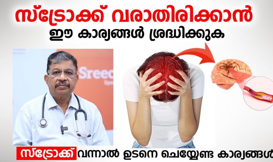 സ്ട്രോക്ക് വരാതിരിക്കാൻ ഇത്തരം കാര്യങ്ങൾ പ്രത്യേകം ശ്രദ്ധിക്കുക.