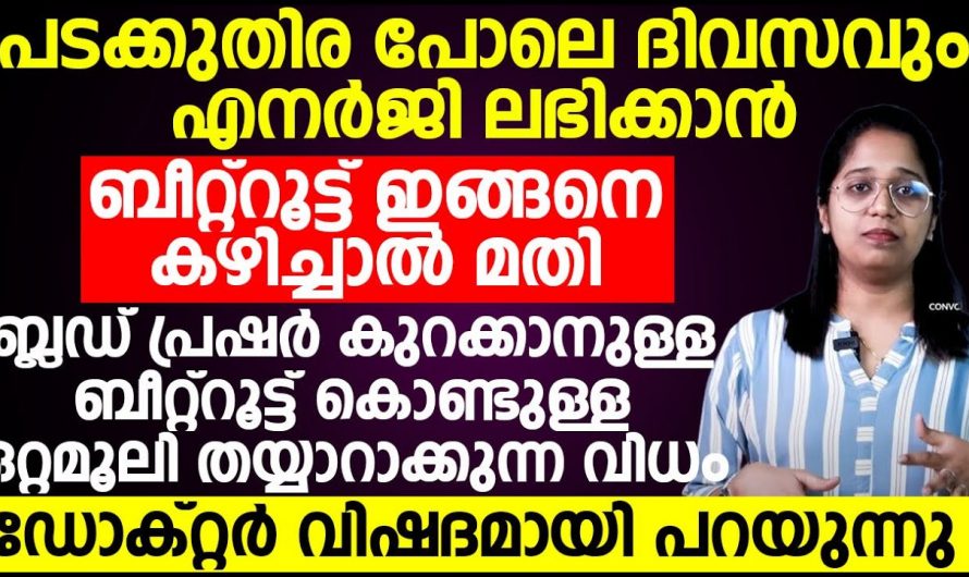 ദിവസവും എനർജി ലഭിക്കുവാൻ ബീറ്റ്റൂട്ട് ഇങ്ങനെ കഴിക്കൂ🤔