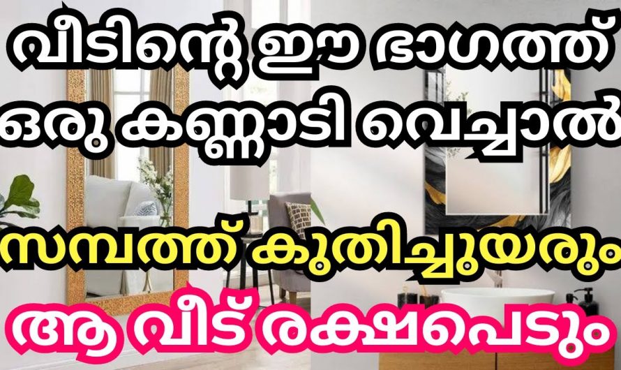 വീട്ടിൽ കണ്ണാടി വയ്ക്കുമ്പോൾ  ശ്രദ്ധിക്കേണ്ട കാര്യങ്ങൾ…