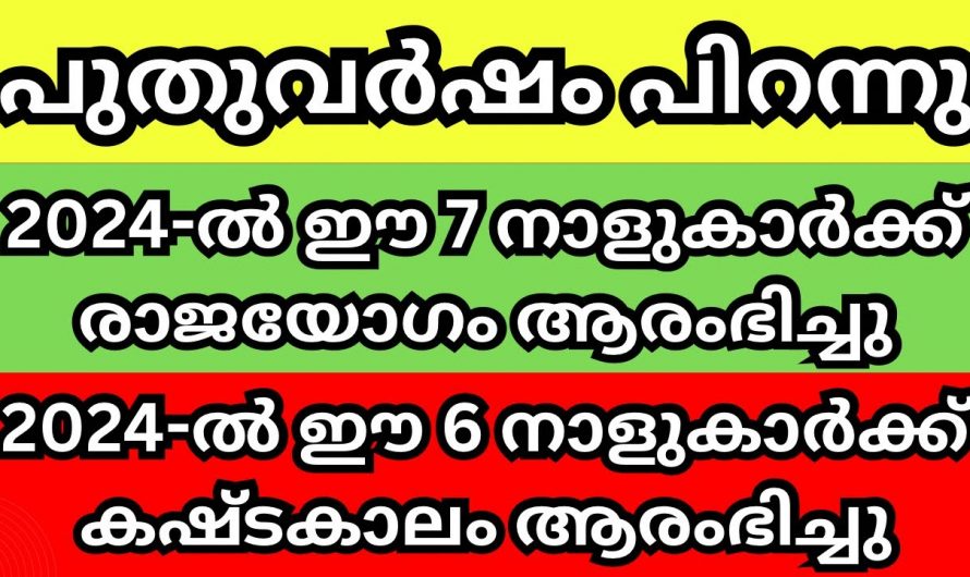 2024 ശ്രദ്ധിക്കേണ്ട നക്ഷത്രങ്ങളും സൗഭാഗ്യം വന്നുചേരുന്ന നക്ഷത്രങ്ങളും…😱