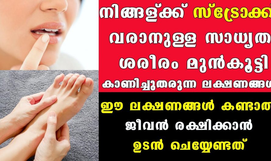 നിർബന്ധമായി അറിയുക സ്ട്രോക്കിന്റെ കാരണങ്ങളും ലക്ഷണങ്ങളും…😱