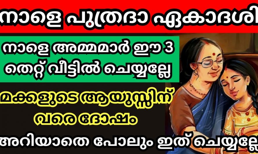 അമ്മമാർ മക്കൾക്ക് വേണ്ടി ഈ ഏകാദശി ദിവസം ഇങ്ങനെ ചെയ്താൽ മക്കൾക്ക് സൗഭാഗ്യം വരും…😱