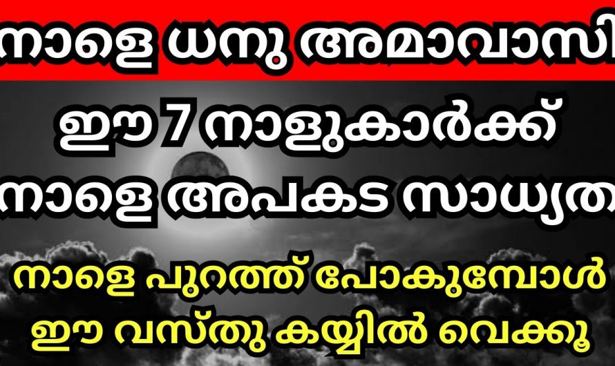 ധനു അമാവാസി സമയങ്ങളിൽ നക്ഷത്രക്കാർ വളരെയധികം ശ്രദ്ധിക്കുക..😱