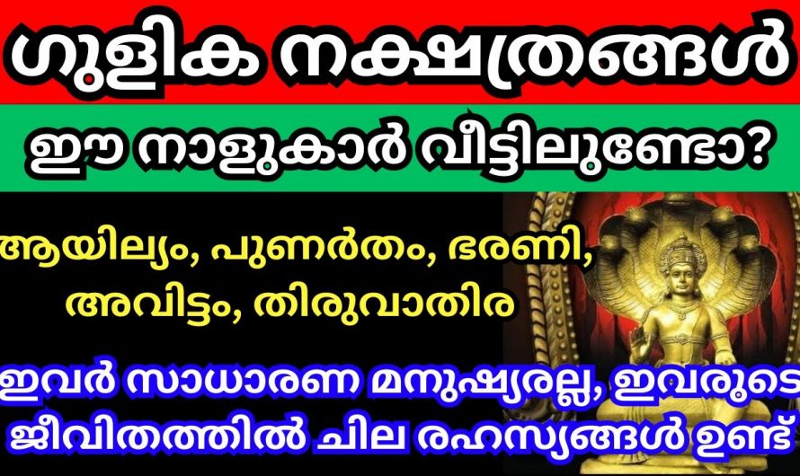 ഈ നക്ഷത്രക്കാർ രണ്ടു ദിവസങ്ങൾ പ്രത്യേകം ശ്രദ്ധിക്കുക അതിനുശേഷം ഇരട്ടി സൗഭാഗ്യം ലഭ്യമാകും.