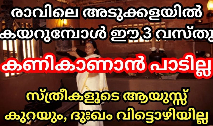 രാവിലെ സ്ത്രീകൾ അടുക്കളയിൽ പ്രവേശിക്കുമ്പോൾ ഇത്തരം കാര്യങ്ങൾ ഒരിക്കലും ചെയ്യരുത്..