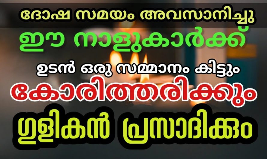 ഗുളികന്റെ അനുഗ്രഹത്താൽ സമൃദ്ധി വന്ന് ചേരുന്ന നക്ഷത്രക്കാർ…