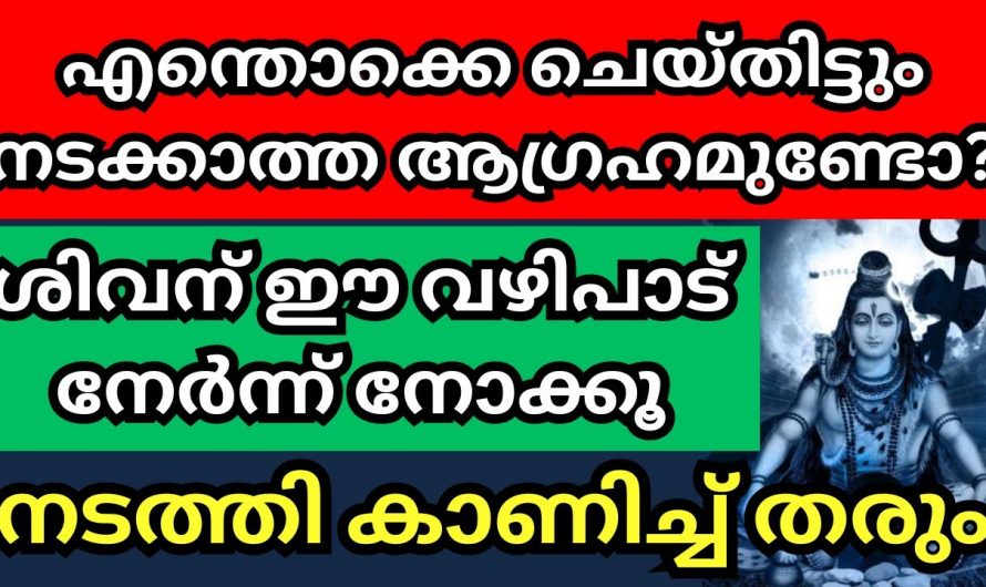 ഈ വഴിപാട് ചെയ്താൽ ജീവിതത്തിലെ ഏത് ആഗ്രഹവും  സാധ്യമാകും..