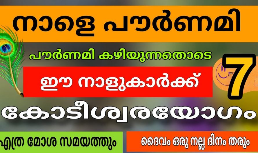 ഏഴു നക്ഷത്രക്കാർക്ക് ഇനി സൗഭാഗ്യത്തിന്റെ സമയം…