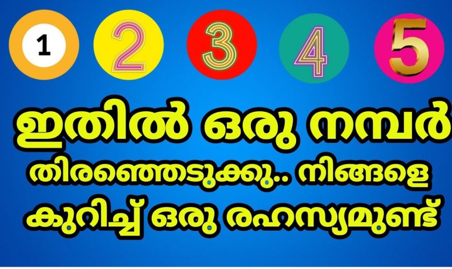 ഈ നമ്പറുകളിൽ നിന്ന് ഒന്ന് തിരഞ്ഞെടുത്താൽ നിങ്ങളുടെ കുറിച്ചുള്ള ഒരു രഹസ്യം പറയാം.