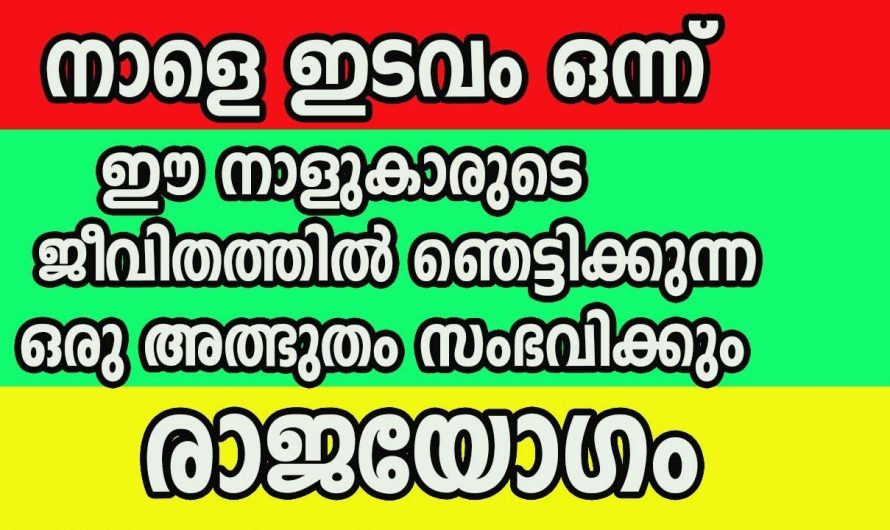 ഇനി നക്ഷത്രക്കാർക്ക് വളരെയധികം സന്തോഷത്തിന്റെ നാളുകൾ…