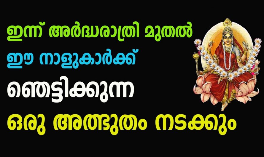 ഞെട്ടിക്കുന്ന മാറ്റത്താൽ  ഐശ്വര്യപൂർണ്ണമായ നേട്ടങ്ങൾ സ്വന്തമാക്കുന്ന നക്ഷത്രക്കാർ.