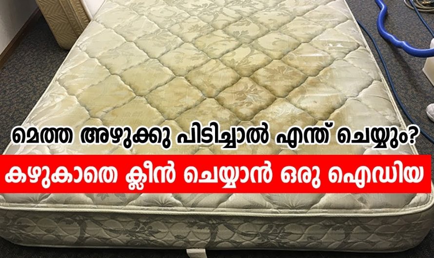 അഴുക്കും കറയും പിടിച്ച ഏതൊരു ബെഡും എളുപ്പത്തിൽ പുതുപുത്തനാക്കാം.