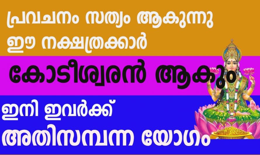 ജീവിതത്തിൽ സാമ്പത്തിക മുന്നേറ്റത്താൽ ഉയരുന്ന നക്ഷത്രക്കാർ.