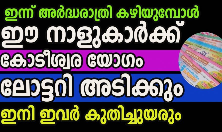 കണ്ണടച്ചു തുറക്കുമ്പോഴേക്കും കോടീശ്വരയോഗം കൈവരുന്ന നക്ഷത്രക്കാർ.