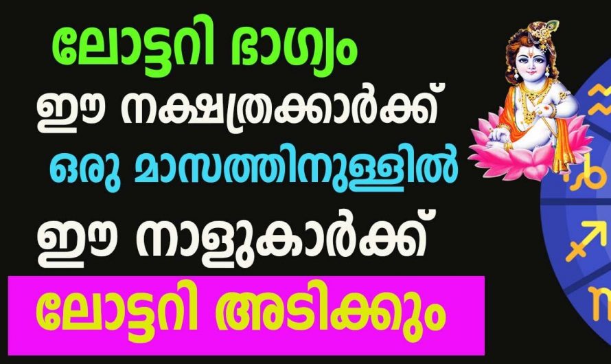 നല്ല രീതിയിൽ ജീവിതത്തിൽ നേട്ടങ്ങൾ നേടിയെടുക്കാൻ സാധിക്കുന്ന നക്ഷത്രക്കാർ…