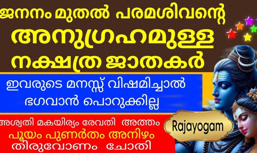 ഈ നക്ഷത്ര ജാതകർക്ക് സൗഭാഗ്യത്തിന്റെ നാളുകൾ…