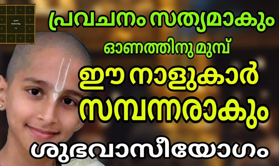 ഓണത്തിനു മുൻപ് ഈ 11 നക്ഷത്രജാതകർക്ക് ഒരു സന്തോഷവാർത്ത ലഭ്യമാകും..