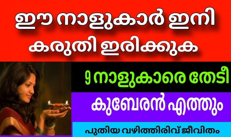 ഈ നക്ഷത്രക്കാർ രണ്ടുദിവസം ശ്രദ്ധിച്ചാൽ മൂന്നാമത്തെ ദിവസം മുതൽ സൗഭാഗ്യങ്ങൾ വന്നുചേരും…