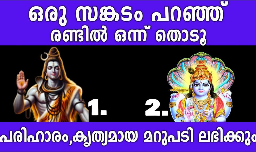 ഈ ചിത്രത്തിൽ നിന്ന് ഒന്നു തിരഞ്ഞെടുക്കൂ നിങ്ങളുടെ ദുഃഖങ്ങൾക്ക് പരിഹാരം കാണാം…