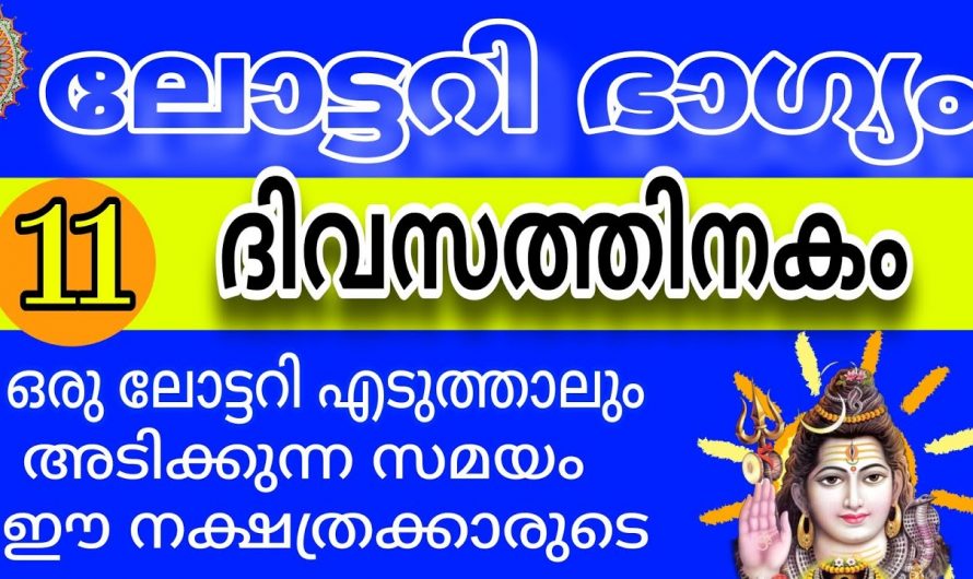 നവംബർ മാസത്തിലെ ഈ നക്ഷത്രക്കാർക്ക്  ലോട്ടറി ഭാഗ്യം ഉണ്ട്..