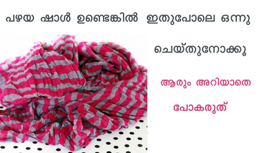 വീട്ടിൽ പഴയ ഷാൾ ഉണ്ടെങ്കിൽ ഇതൊന്നു ചെയ്തു നോക്കൂ…