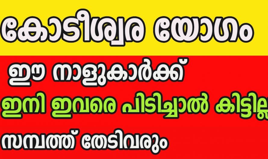 ഇനി വരുന്ന ദിവസങ്ങളിൽ സൂര്യനെപ്പോലെ കത്തിജ്വലിക്കുന്ന നക്ഷത്രക്കാർ..