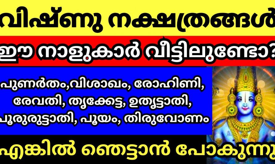 വിഷ്ണു ഗണത്തിൽ പിറന്ന നക്ഷത്രക്കാരുടെ പ്രത്യേകതകളെക്കുറിച്ച് അറിയാമോ…