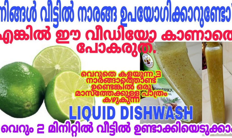 പാത്രങ്ങൾ കഴുകുന്ന കിടിലൻ ലിക്വിഡ് വീട്ടിൽ തയ്യാറാക്കാം..