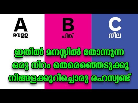 നിങ്ങളുടെ ചിന്തകളെയും വ്യക്തിത്വത്തെയും കൂടുതൽ മനസ്സിലാക്കാൻ..