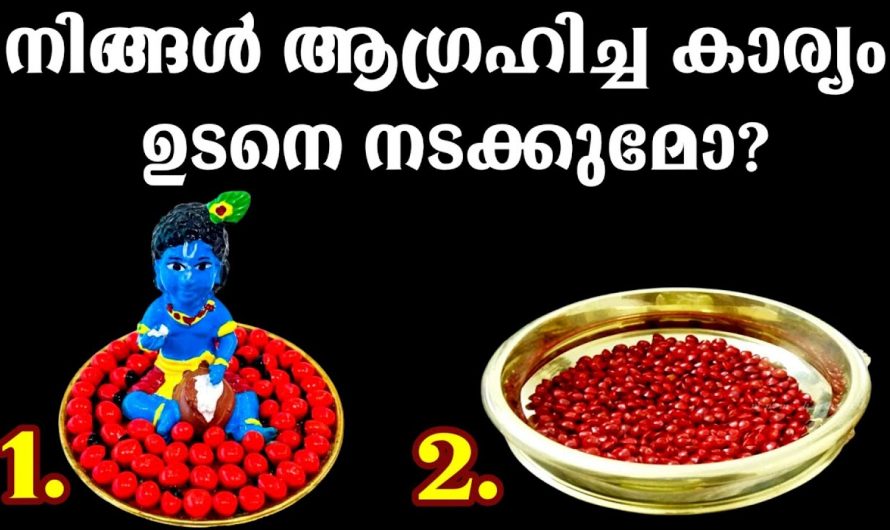 നിങ്ങൾ ആഗ്രഹിക്കുന്ന കാര്യങ്ങൾ ജീവിതത്തിൽ സാധിക്കുമോ ഇല്ലയോ എന്നറിയാൻ..