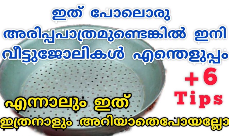 ഇത്തരം ടിപ്സുകൾ നമ്മുടെ വീട്ടുജോലികൾ വളരെ എളുപ്പകരമാകും രസകരവും ആക്കും.