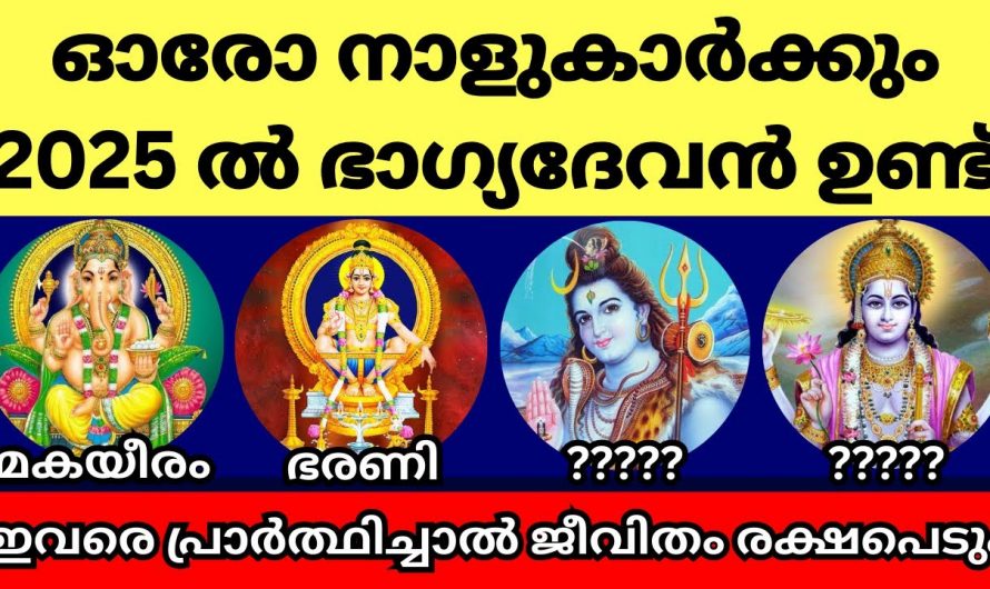 2025 ഓരോ നാളുകാരും പ്രാർത്ഥിക്കേണ്ട ഭാഗ്യദേവൻ കുറിച്ച് അറിയാൻ..