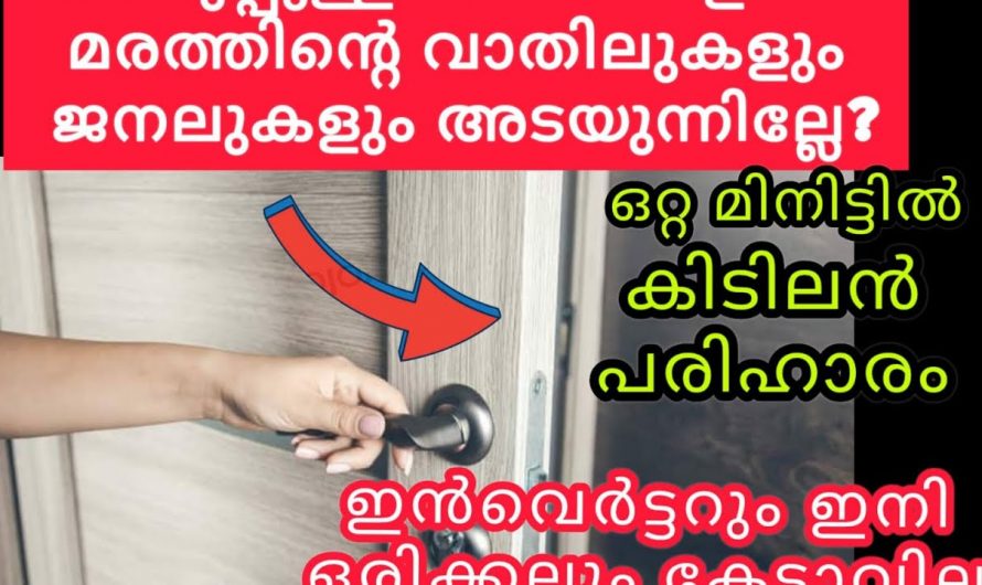 തണുപ്പുകാലത്ത് വാതിലും ജനലും ചീർത്ത് അടയ്ക്കാൻ ബുദ്ധിമുട്ടുണ്ടോ എങ്കിൽ ഈയൊരു കാര്യം ചെയ്താൽ മതി..