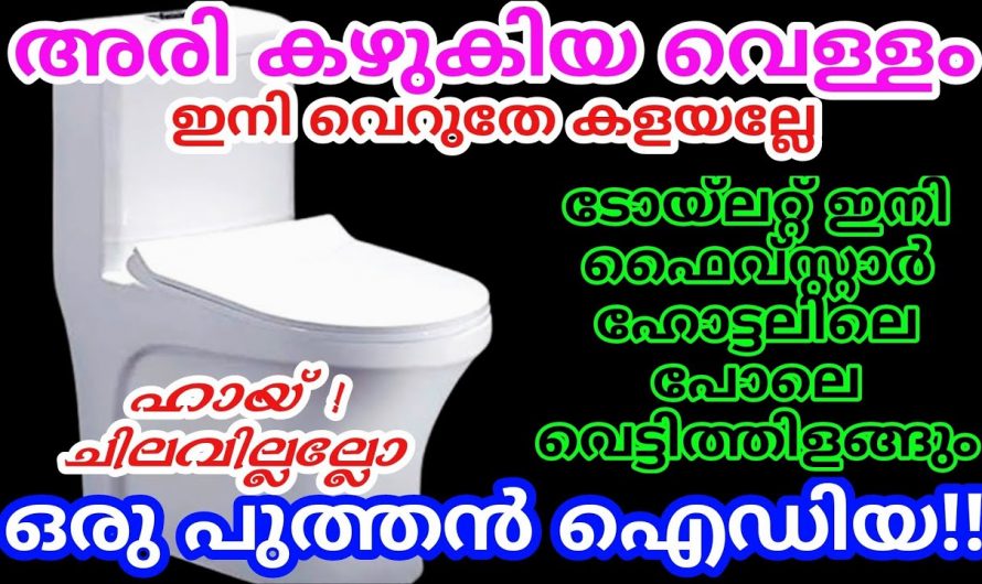 ബാത്റൂം ക്ലീനിംഗിന് കഞ്ഞിവെള്ളം ഉപയോഗിച്ച് നോക്കൂ ഞെട്ടിക്കും റിസൾട്ട്…